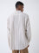 ETA Off-White Striped Relaxed-Fit Cotton Shirt