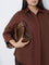 Gia Dark Brown Solid Shirt