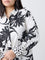 Gia Black Floral Printed Shirt