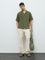 ETA Olive Textured Relaxed-Fit Cotton Shirt