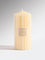 Westside Home Ivory Ribbed-Textured Pillar Candle