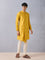 Embroidered Yellow Kurta