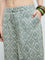 Bombay Paisley Sage Printed Cotton Palazzos