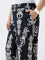 Gia Black Printed Mid-Rise Pants