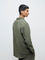ETA Olive Textured Relaxed-Fit Cotton Shirt