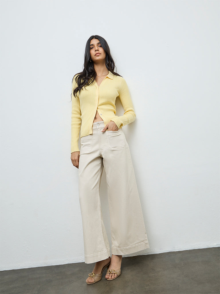 LOV Beige High-Rise Jeans