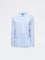 Ascot Light Blue Striped Relaxed-Fit Linen Shirt