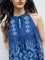 Bombay Paisley Blue Embroidered Cotton Top