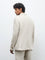 Ascot Beige Solid Relaxed-Fit Linen Blazer