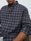 Ascot Black Checkered Relaxed-Fit Cotton Shirt