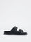 SOLEPLAY Black Buckle-Detailed Slip-On Sandals
