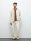 ETA Taupe Textured Relaxed-Fit Cotton-Blend Jacket