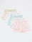 HOP Baby Girls Multicolour Cotton Shorts - Pack of 5