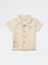 HOP Baby Boys Beige Waffle-Textured Cotton Shirt