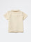 HOP Baby Boys Beige Waffle-Textured Cotton Shirt