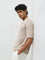 ETA Taupe Textured Relaxed-Fit T-Shirt