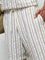 ETA White Striped Relaxed-Fit Mid-Rise Cotton Shorts