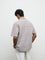ETA Brown Stripe Embroidered Relaxed Fit Cotton-Blend Shirt