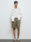 ETA White Botanical Embroidered Relaxed-Fit Cotton Shirt