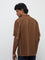 Ascot Taupe Striped Relaxed-Fit Shirt