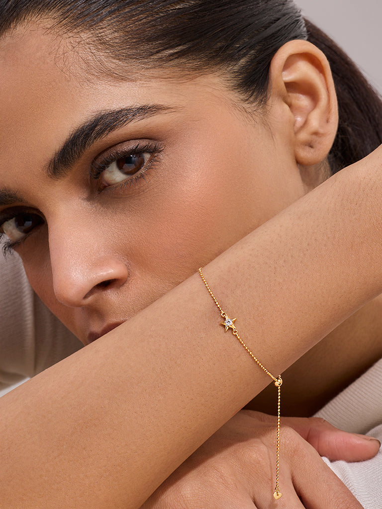 Yellow Lab Diamond Star Bracelet