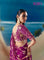 Magenta Tissue Saree With Heavy Stone And Hand Embroidery Work