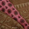Watermelon Pink Matka Printed Saree With Floral Printed Motifs