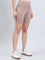 Light Brown Knit Seamless Cycling Shorts
