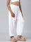 Girls Solid White Harem Pants