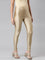 Gold Nylon Stretch Shimmer Churidar