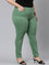 Women Solid Emerald Green Super Stretch Jeggings