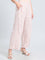 White Woven Viscose Printed Palazzo