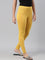 Golden Yellow Cotton Stretch Ankle Length Leggings