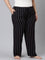 Women Black Printed Woven Viscose Lounge Pants