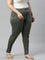 Women Solid Olive Green Stretch Ponte Pants