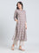 Viscose Medallion Tile Print A-Line Kurta