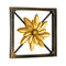 Floral Plaque Frame Wall Decor (Gold)