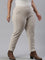 Women Solid Light Beige Mid Rise Corduroy Jeggings