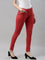 Women Solid Young Red Super Stretch Jeggings