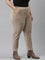 Women Solid Chocolate Mid Rise Corduroy Jeggings