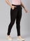 Women Solid Black Mid Rise Corduroy Jeggings