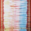 White Multicolour Printed Maheshwari Silk Saree With Tie-Dye Design