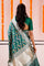 Kaitoke Green Meenakari Banarasi Silk Saree