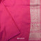 French Pink Banarasi Silk Saree With Floral Jaal