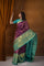 Dark Magenta Purple Kanjivaram Silk Saree With Floral Jaal Weaving