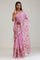Lavender Pink Crafted Jaal Tussar Saree With Embroidery Detail