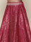 Banaras pink emrboidered Three piece ghagra set
