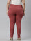 Women Solid Young Red Super Stretch Jeggings