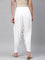 Women Solid White Patiala Pants