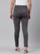 Women Solid Silver Grey Stretch Ponte Pants